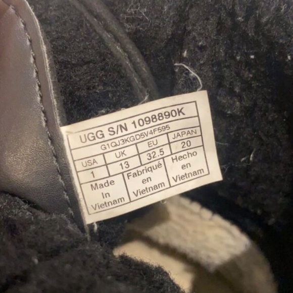 UGG Butte II CWR - Black kids boots - Picture 7 of 12